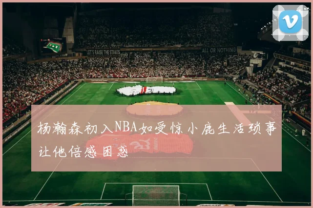 杨瀚森初入NBA如受惊小鹿生活琐事让他倍感困惑